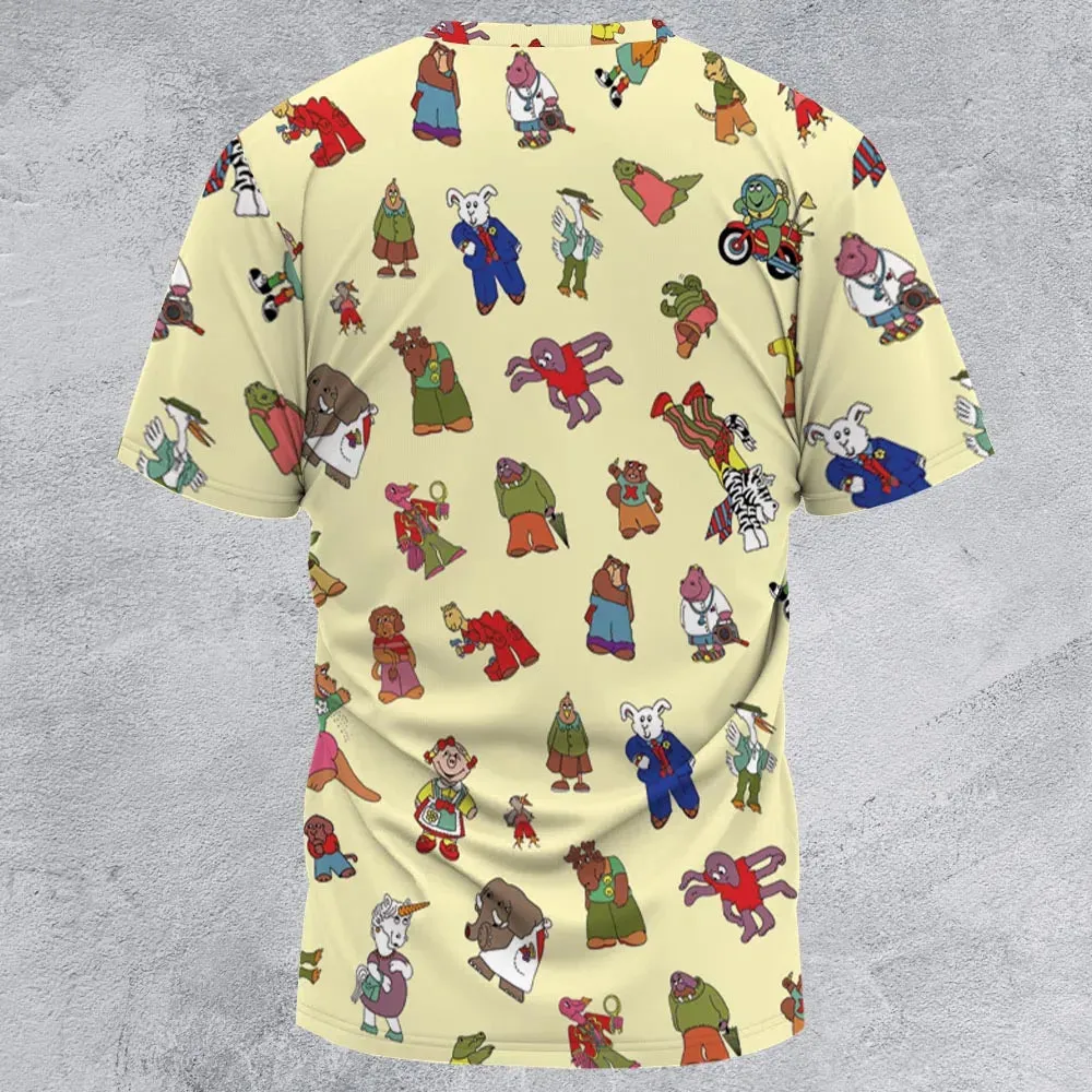 Sweet Pickles Characters All-Over Print Unisex T-Shirt - 2