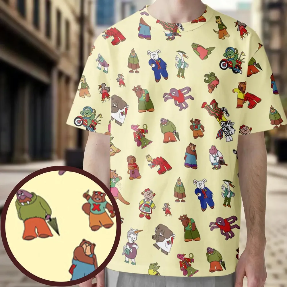Sweet Pickles Characters All-Over Print Unisex T-Shirt - 3