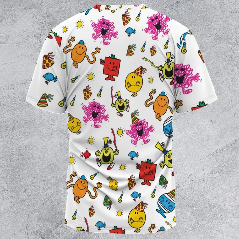Party Mr. Men Little Miss All-Over Print Unisex T-Shirt - 2
