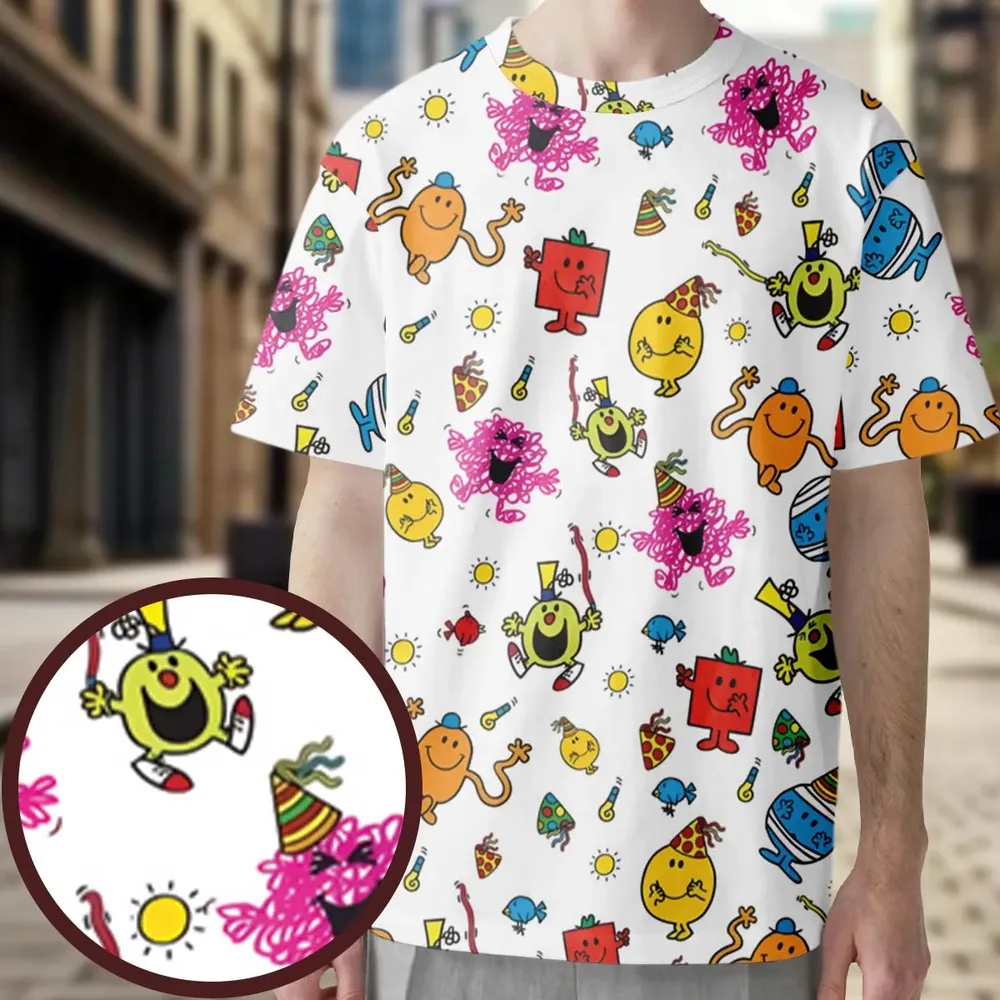 Party Mr. Men Little Miss All-Over Print Unisex T-Shirt - 3