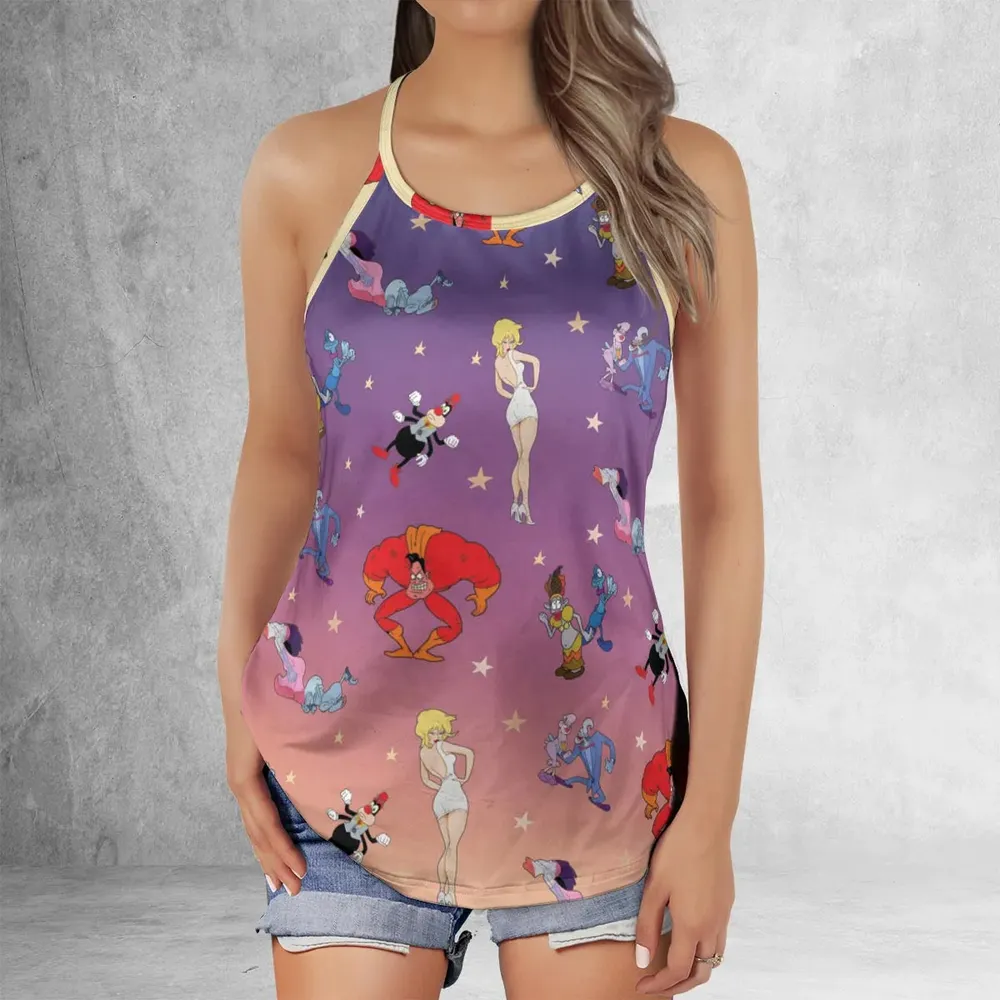 Cool World Cartoon Characters Criss Cross Tank Top - 2