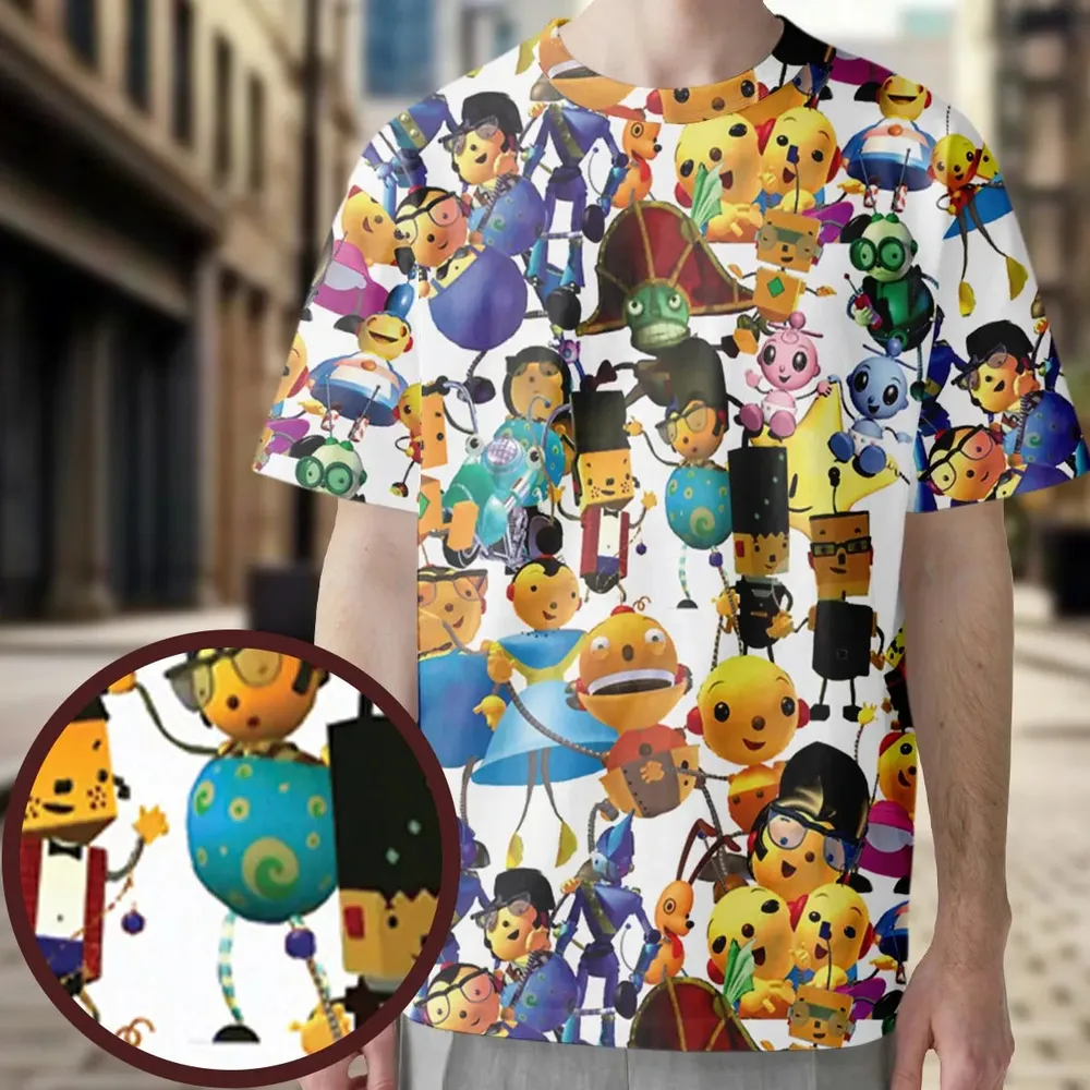 Rolie Polie Olie Seamless All-Over Print Unisex T-Shirt - 3