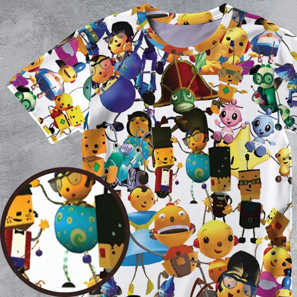 Rolie Polie Olie Seamless All-Over Print Unisex T-Shirt - 4
