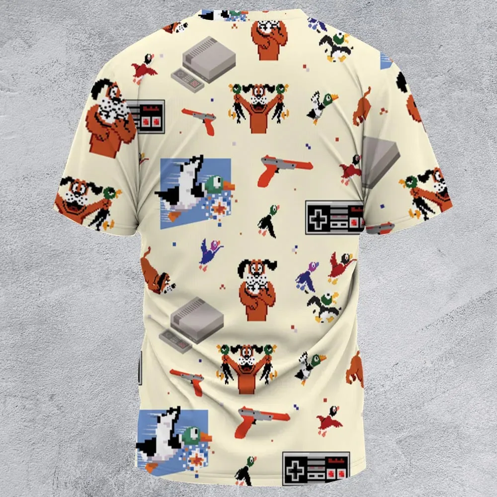 Retro Video Game Duck Hunt All-Over Print Unisex T-Shirt - 2
