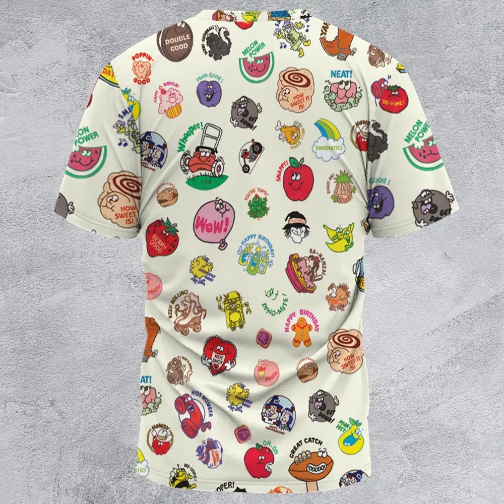 Vintage Trend Matte Scratch & Sniff All-Over Print Unisex T-Shirt - 2