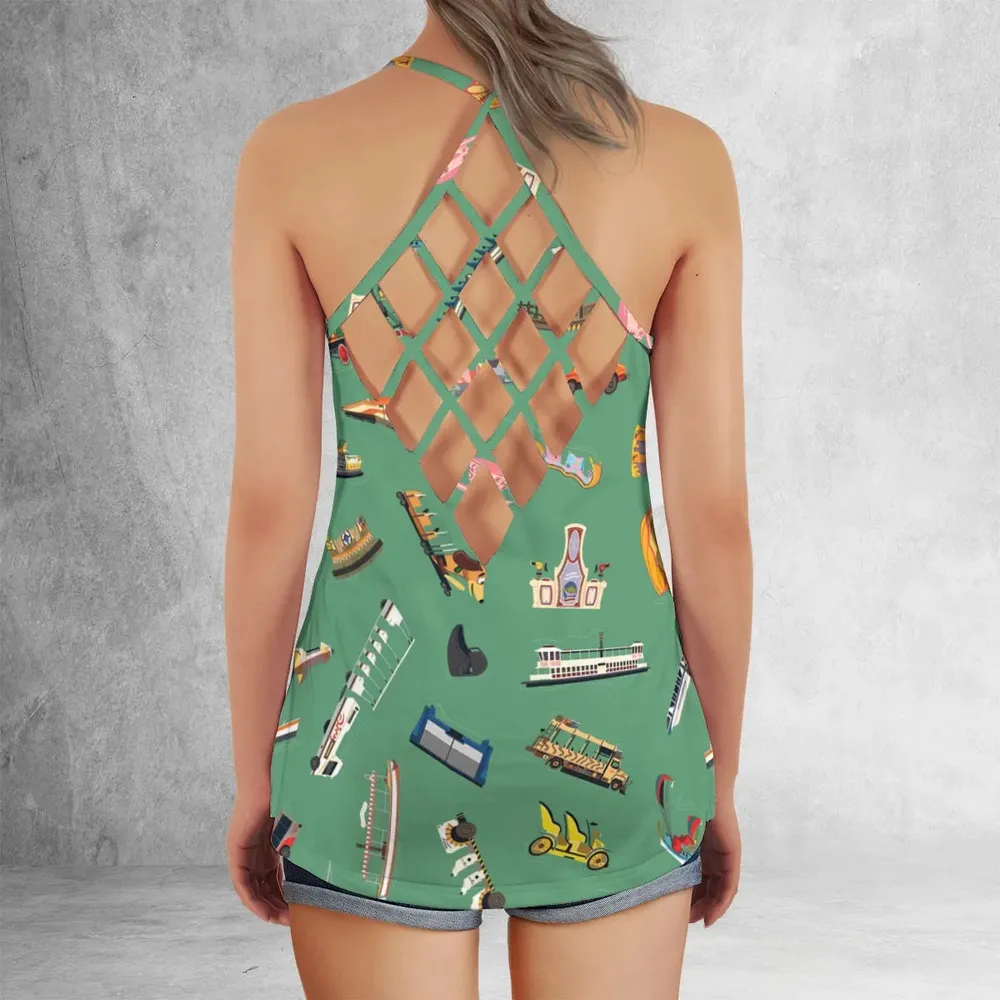 Ride The Vibe Criss Cross Tank Top - 3