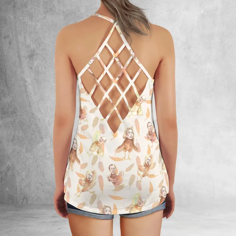 Chicken Dance Arrested Development Criss Cross Tank Top - 3