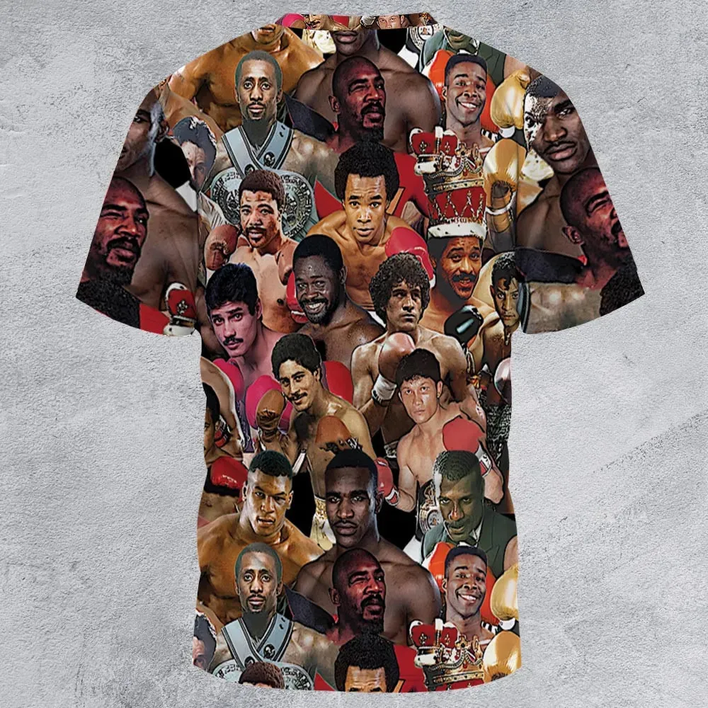 Fight Night Fit Boxing Legends All-Over Print Unisex T-Shirt - 2