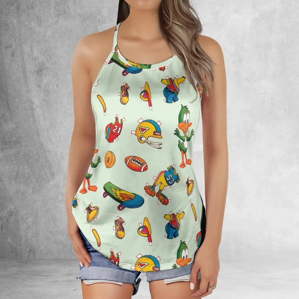 Plucky Duck Tiny Toon Adventures Criss Cross Tank Top - 2