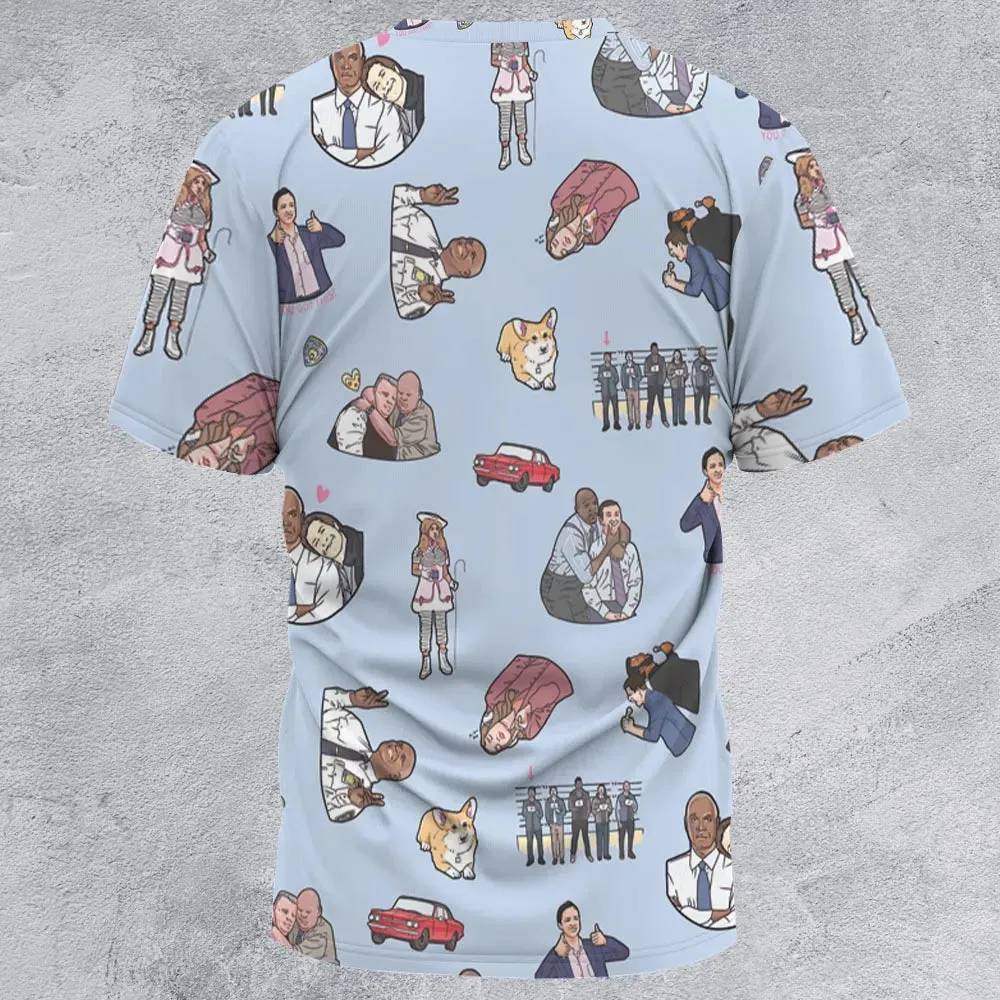 Huge Brooklyn Energy All-Over Print Unisex T-Shirt - 2