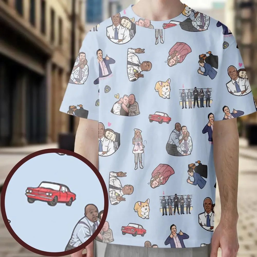 Huge Brooklyn Energy All-Over Print Unisex T-Shirt - 3