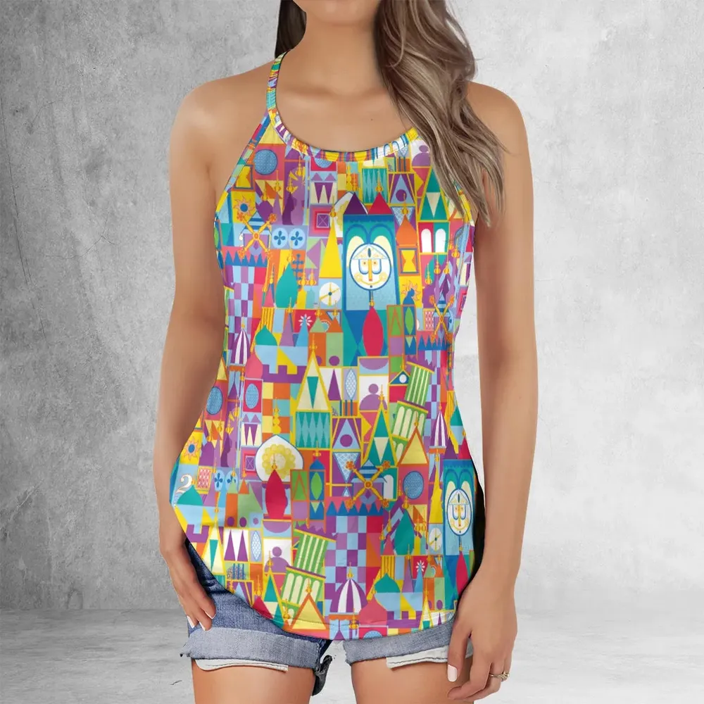 It's a Small World Criss Cross Tank Top - 2