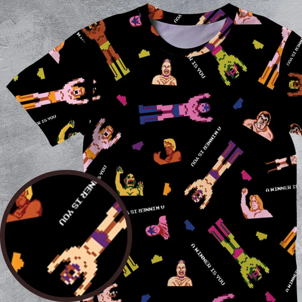 Wrestling Fighters Pro Wrestling All-Over Print Unisex T-Shirt - 4