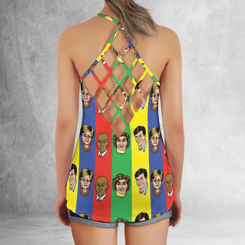 Jerri and Friends Strangers With Candy Criss Cross Tank Top - 3