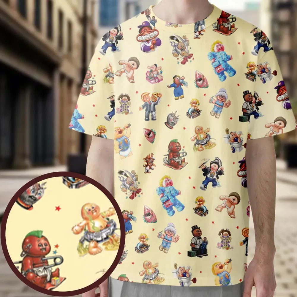 90s Garbage Pail Kids All-Over Print Unisex T-Shirt - 3