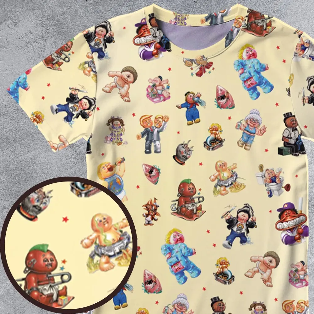 90s Garbage Pail Kids All-Over Print Unisex T-Shirt - 4
