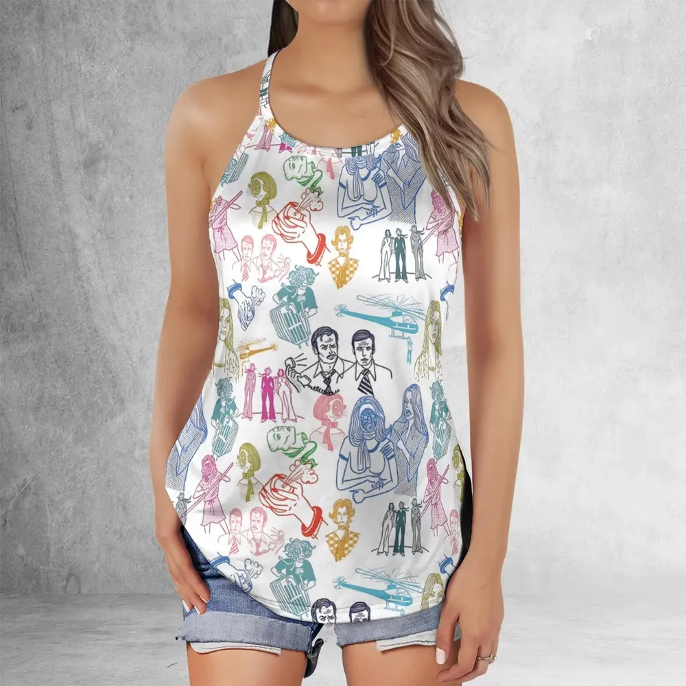 She Has The Strength To Do Anything The Bionic Woman Criss Cross Tank Top - 2