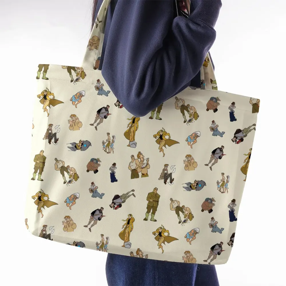 Adventure In Atlantis The Lost Empire Large Tote Bag - 2