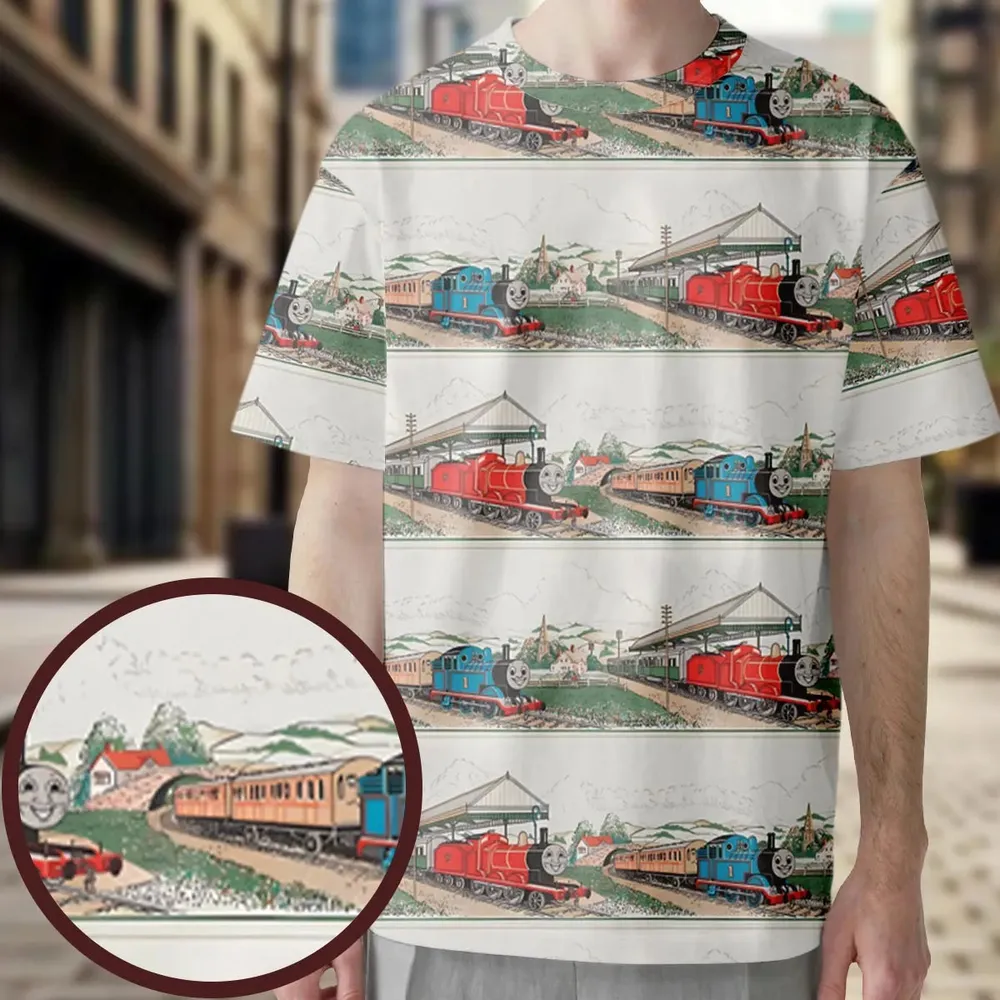Vintage Thomas & James All-Over Print Unisex T-Shirt - 3