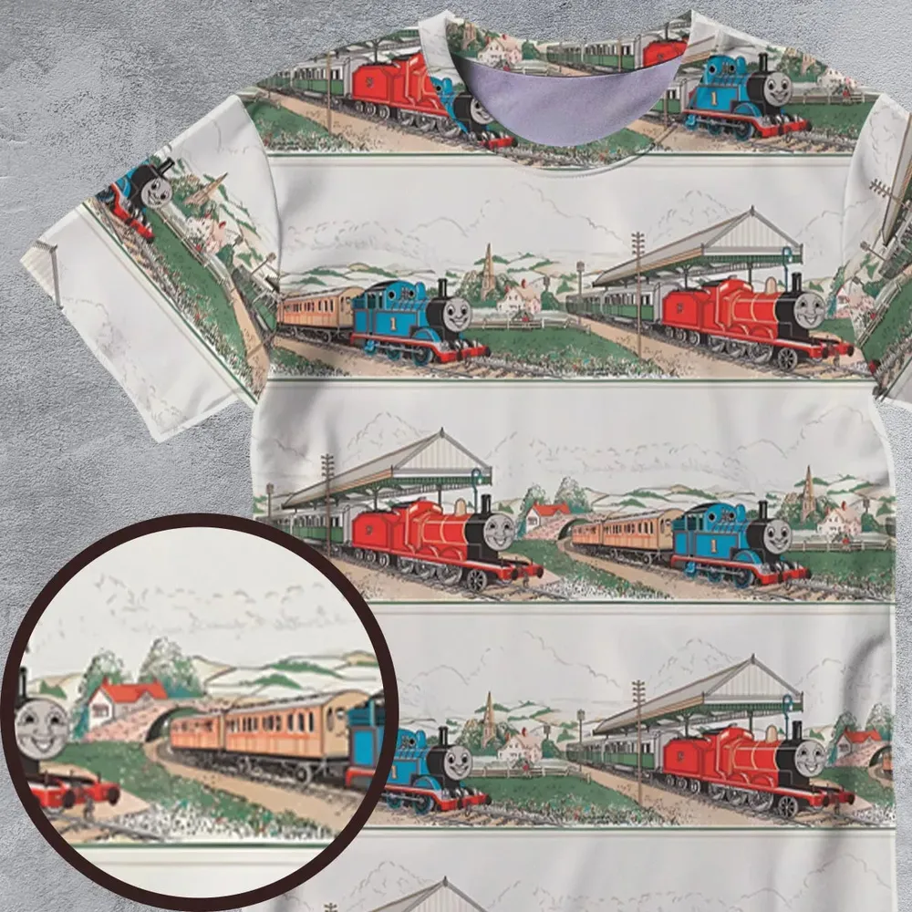 Vintage Thomas & James All-Over Print Unisex T-Shirt - 4