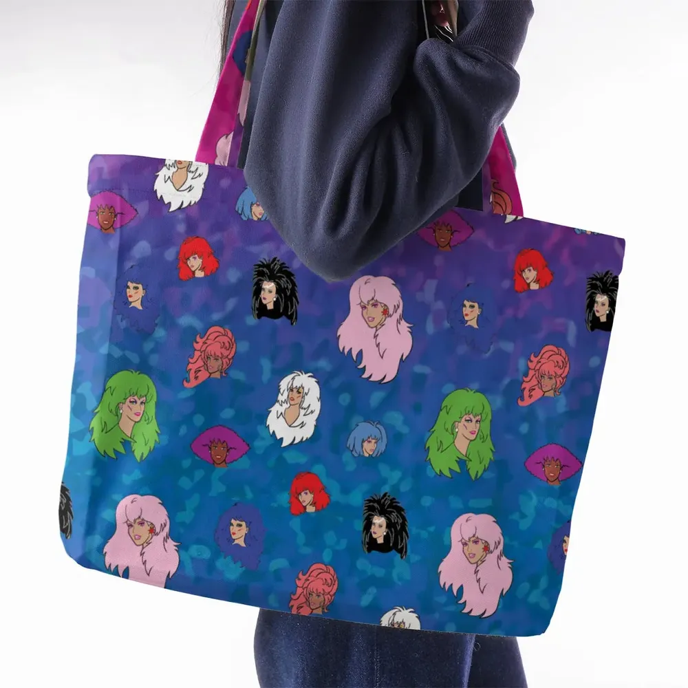 Misfits and Hologram  Jem and the Holograms Large Tote Bag - 2