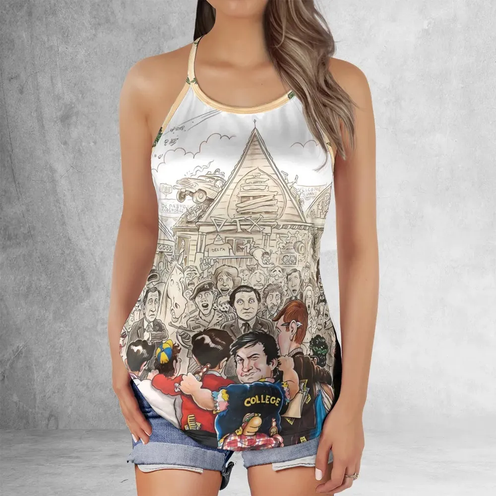 Guess Who's Back? National Lampoon Animal House Criss Cross Tank Top - 2