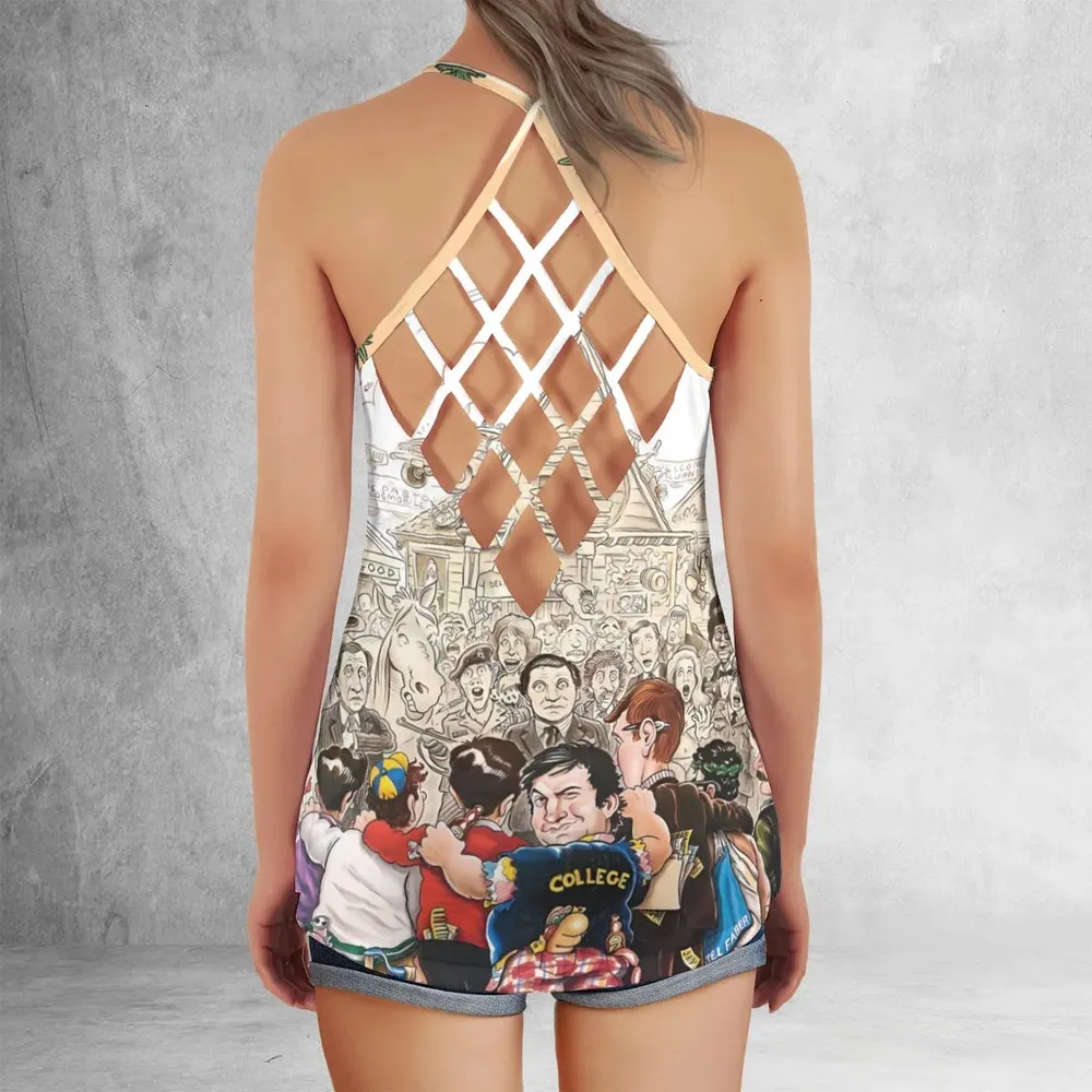 Guess Who's Back? National Lampoon Animal House Criss Cross Tank Top - 3