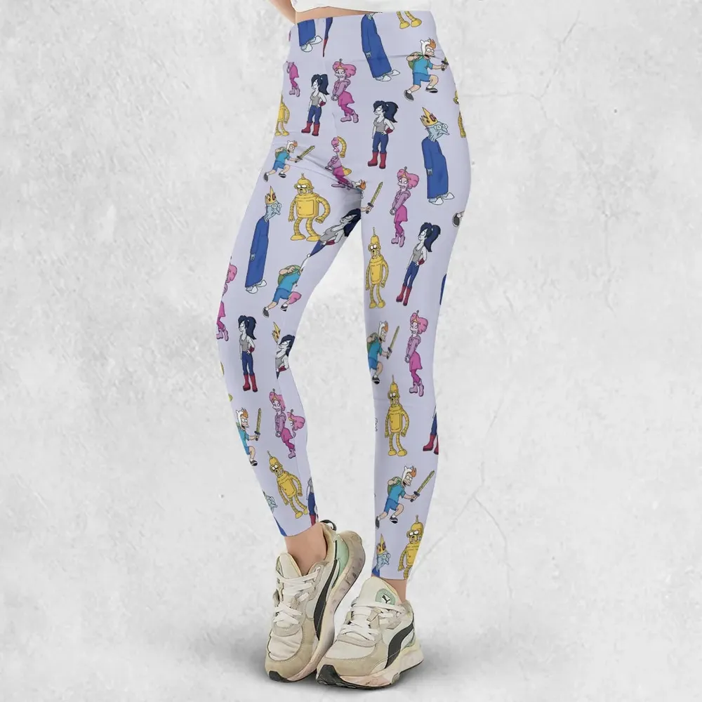 Future Time Futurama Adventure Time Mashup Legging - 2