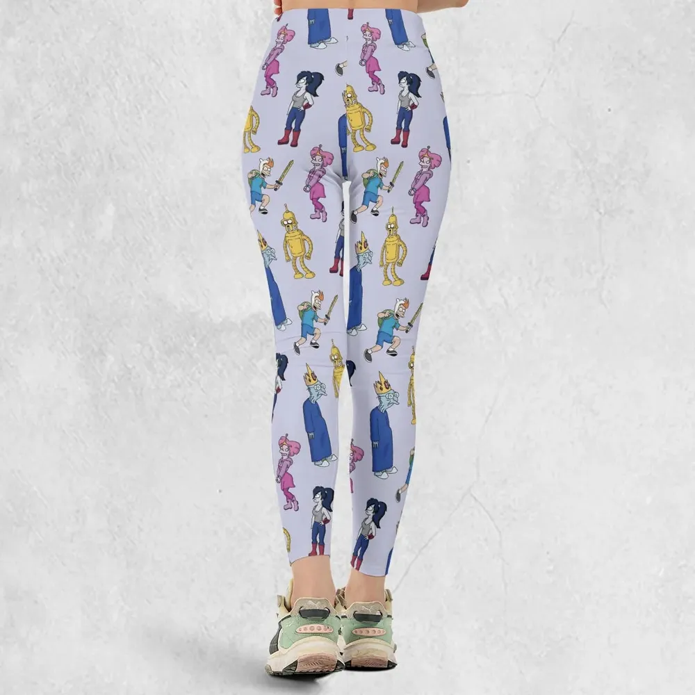 Future Time Futurama Adventure Time Mashup Legging - 3