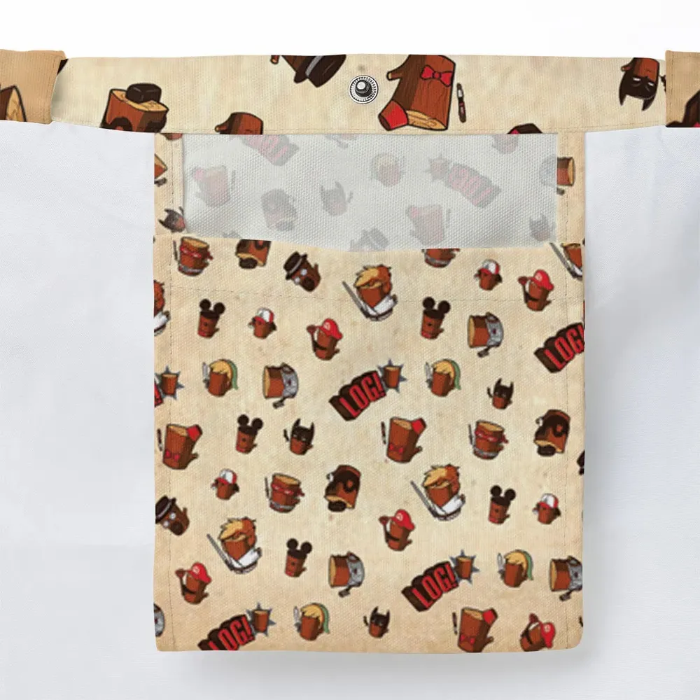 Pop Culture Characters Logs  Ren & Stimpy Large Tote Bag - 3