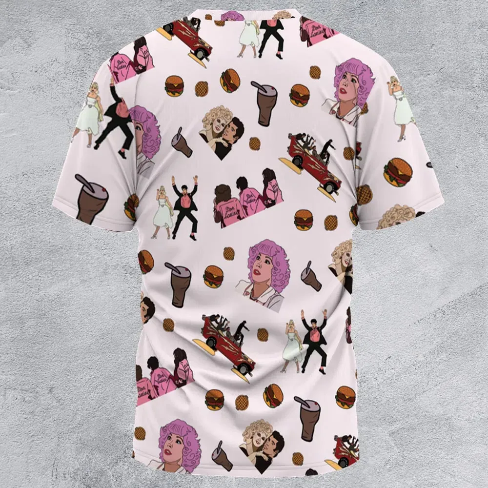 Summer Nights Grease All-Over Print Unisex T-Shirt - 2