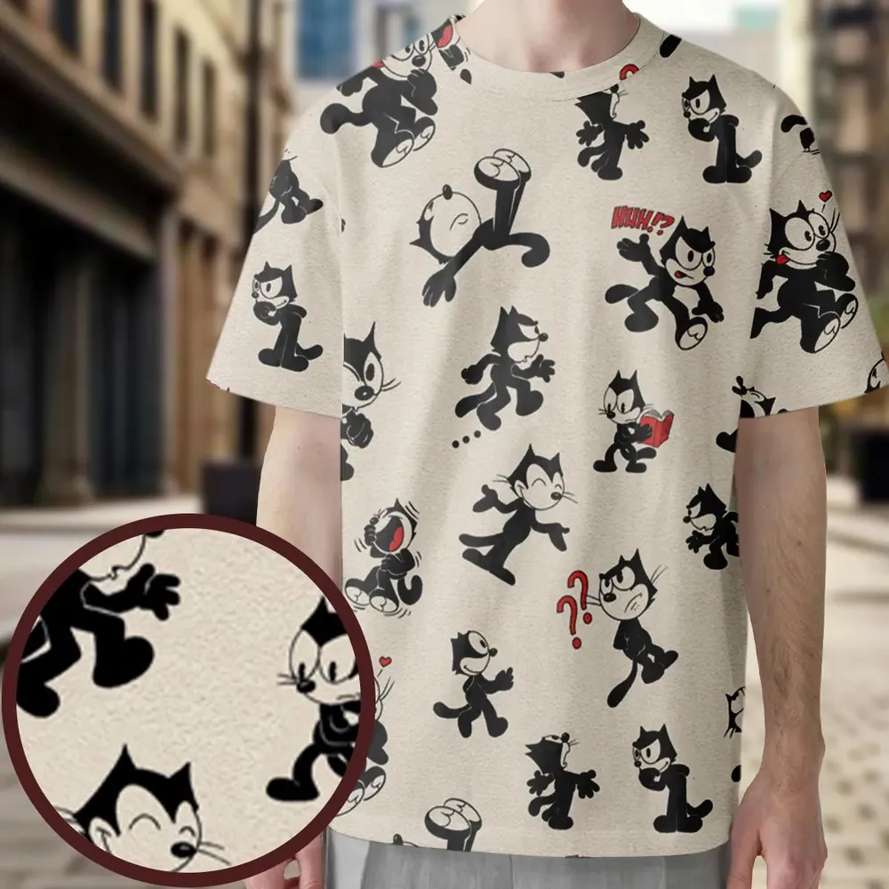 Felix The Cat All-Over Print Unisex T-Shirt - 3