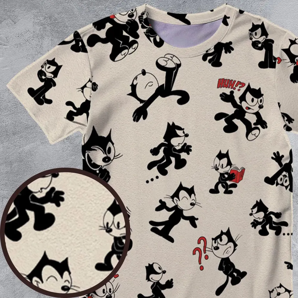 Felix The Cat All-Over Print Unisex T-Shirt - 4