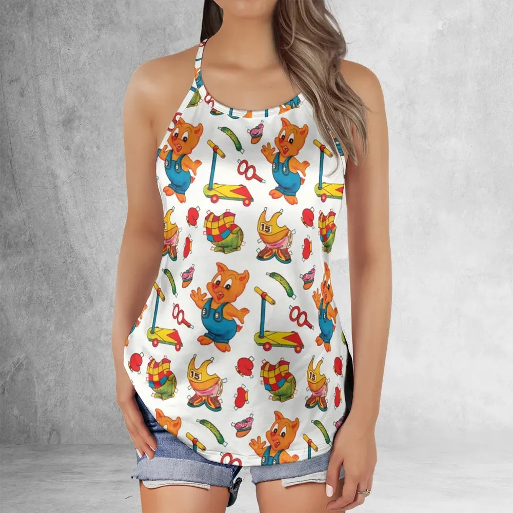 Hamton Outfit Looney Tunes Criss Cross Tank Top - 2