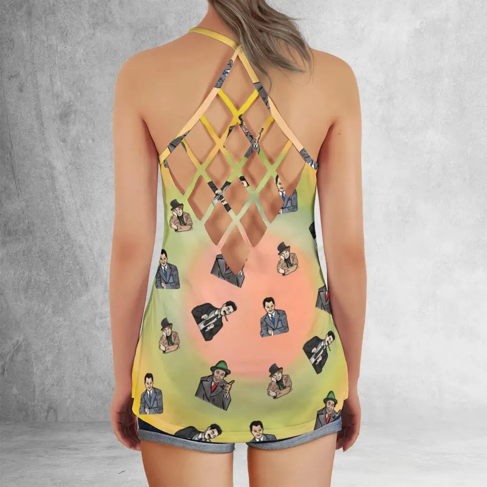 The Four Marx Brothers Criss Cross Tank Top - 3