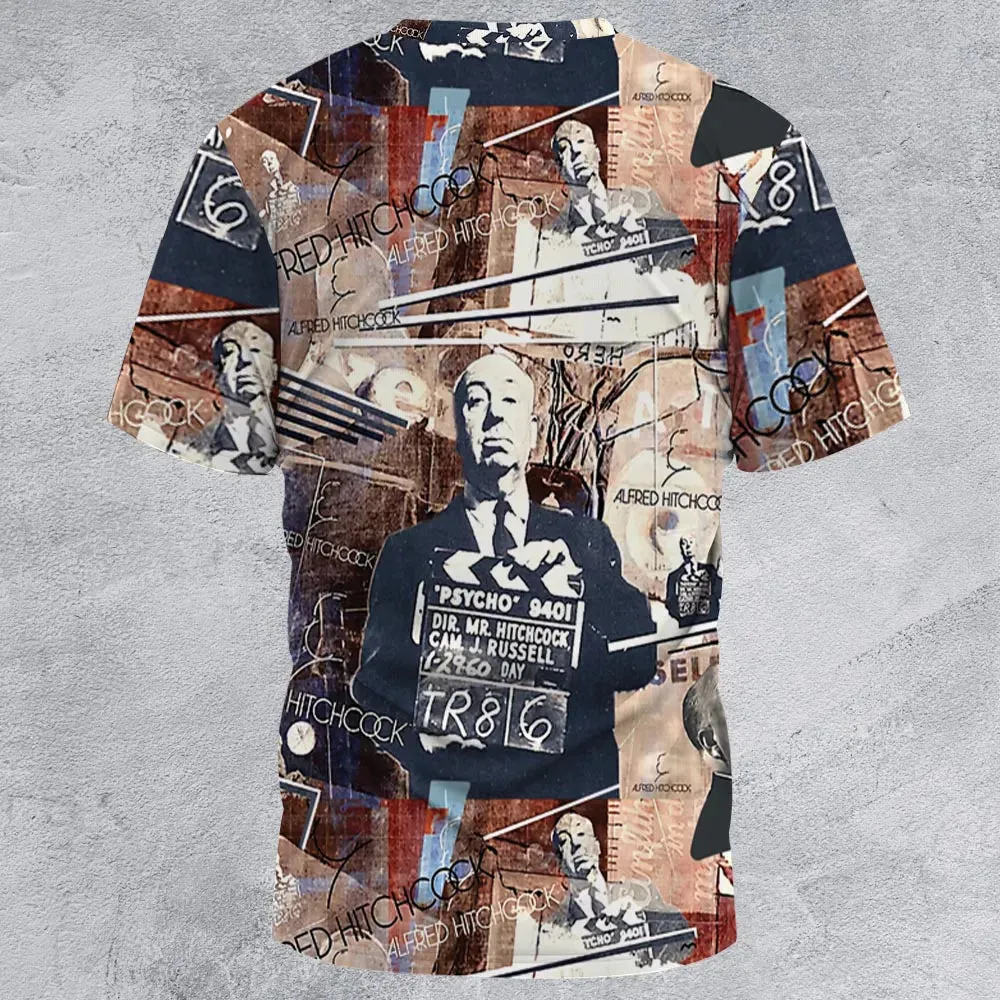 Alfred Hitchcock Aesthetic All-Over Print Unisex T-Shirt - 2