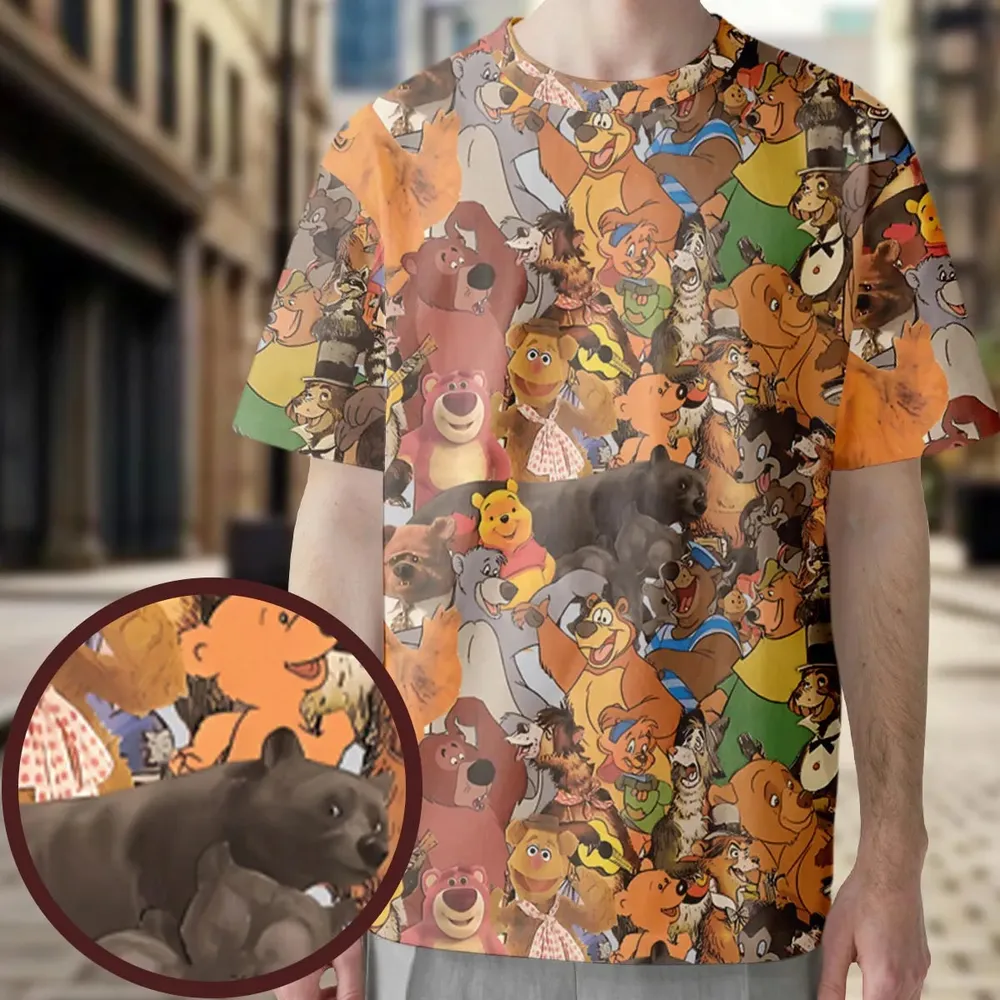 Bear Squad All-Over Print Unisex T-Shirt - 3