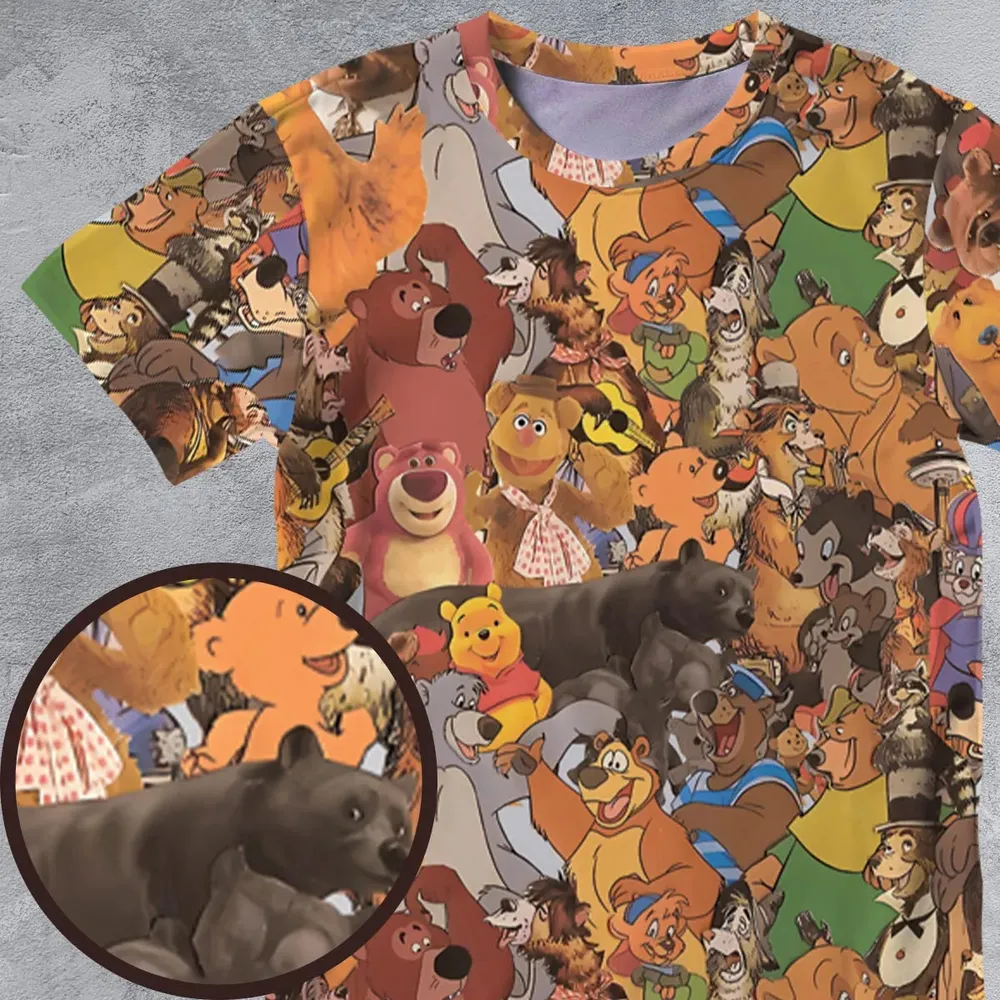Bear Squad All-Over Print Unisex T-Shirt - 4