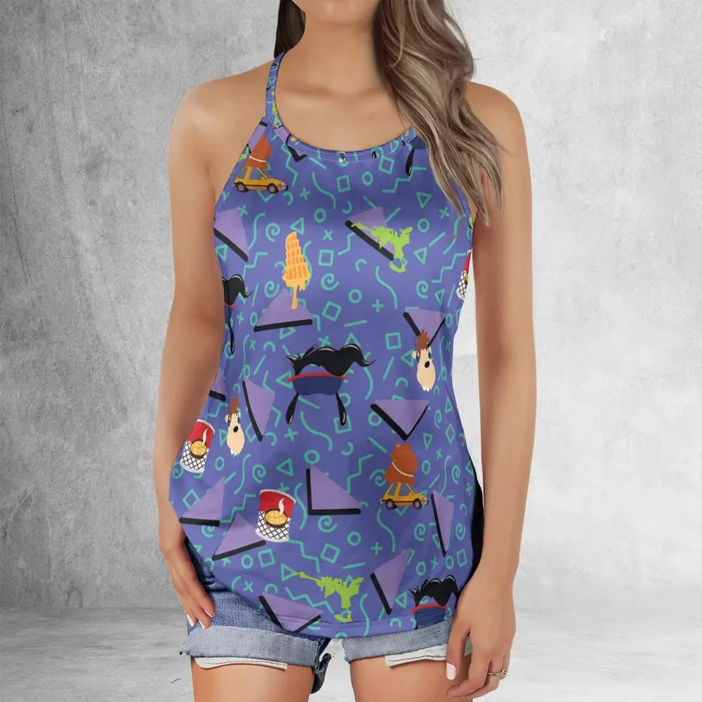 90's Styled Goofy Movie Criss Cross Tank Top - 2
