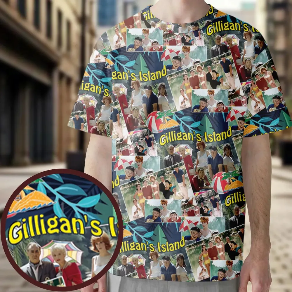 Island Time Gilligan's Island All-Over Print Unisex T-Shirt - 3