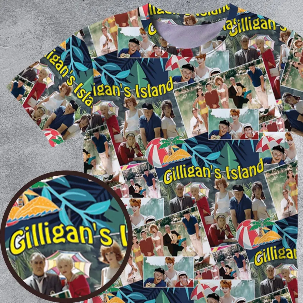 Island Time Gilligan's Island All-Over Print Unisex T-Shirt - 4