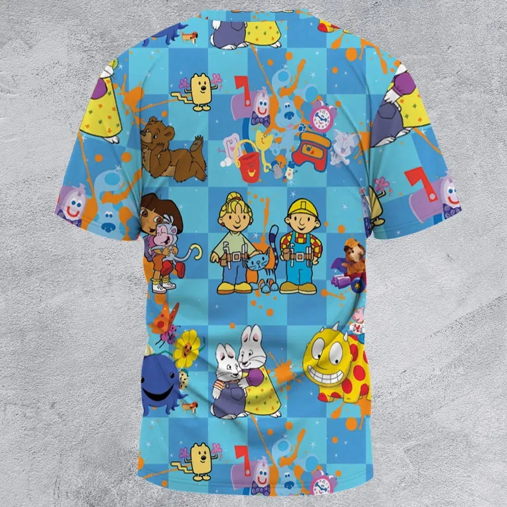 90s cartoon Nostalgic All-Over Print Unisex T-Shirt - 2