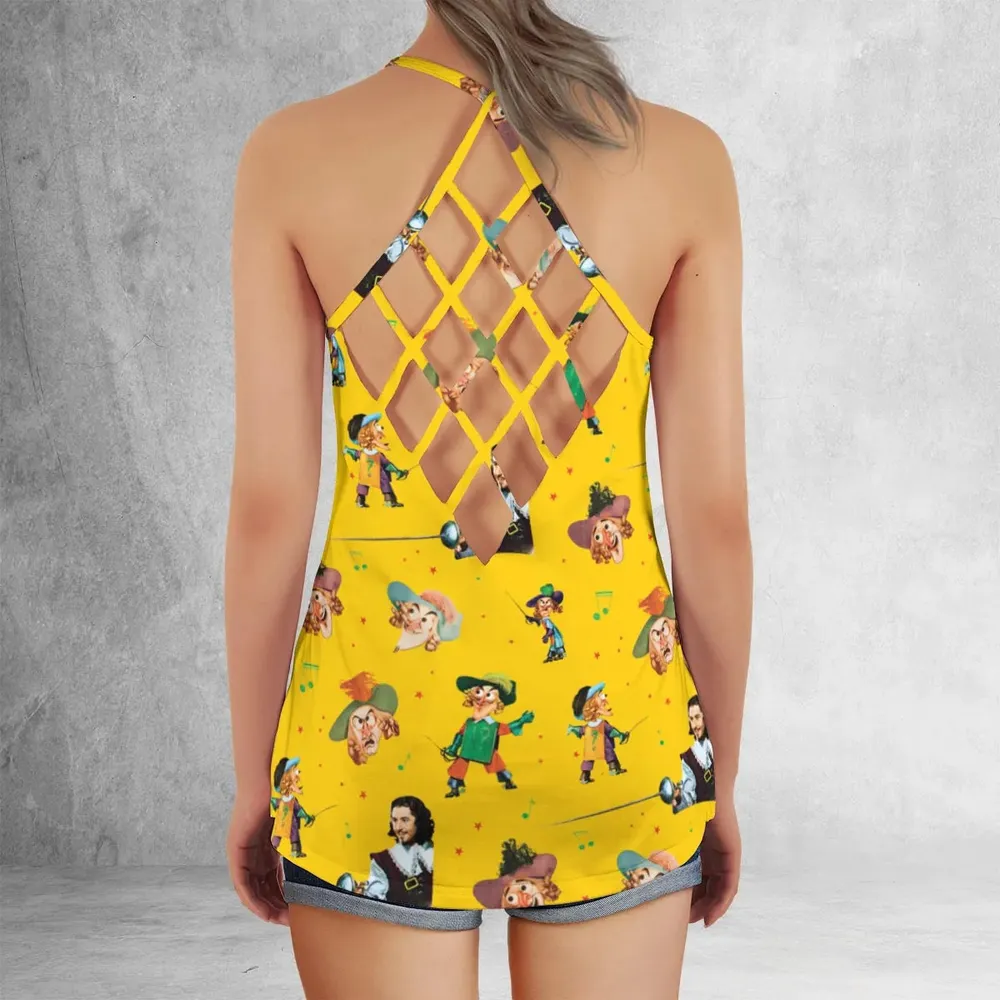 The Three Musketeers Ritz Brothers Criss Cross Tank Top - 3