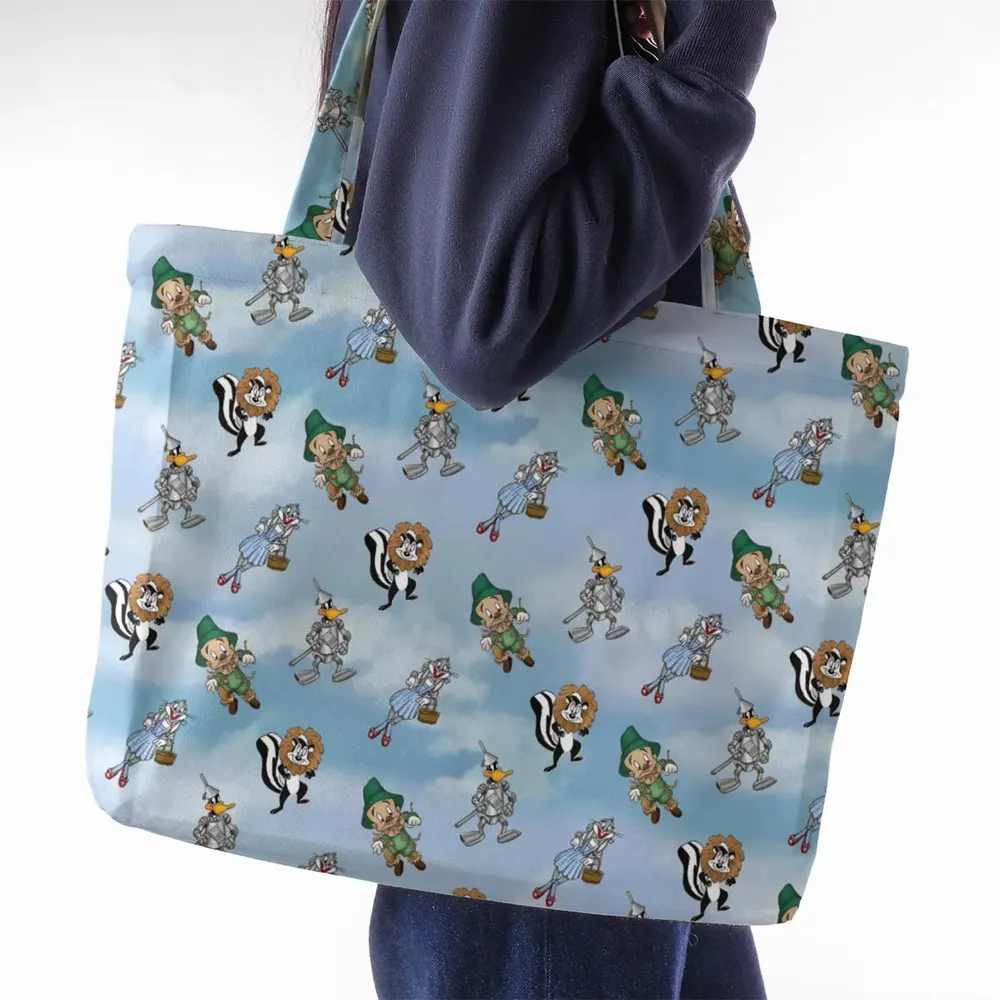 The Wizard Of Draws Looney Tunes Large Tote Bag - 2
