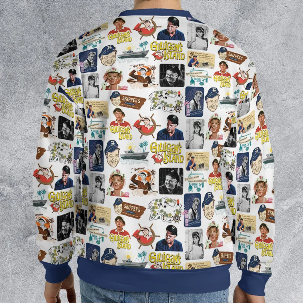 Retro Sitcom Gilligans Island All-over Print Sweatshirt - 2
