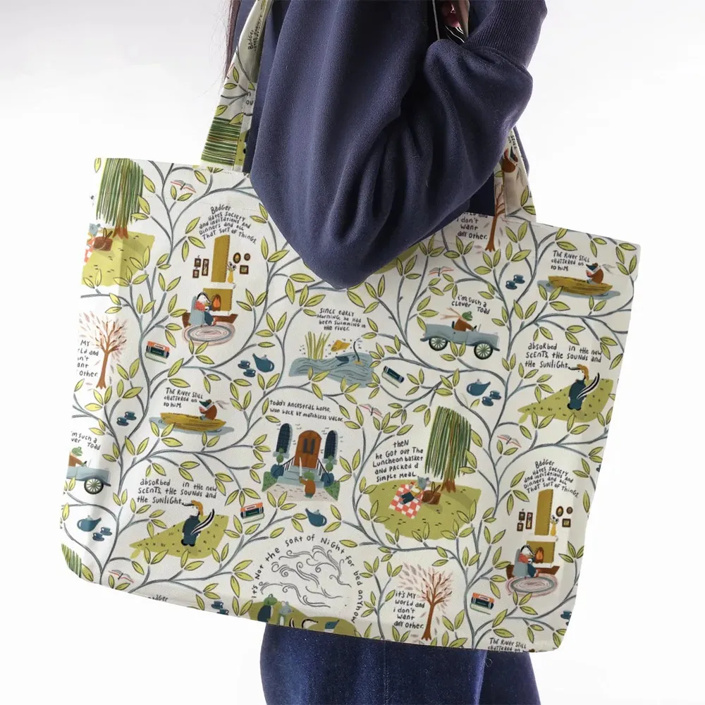 Mr Toad And Friends The Wind in the Willows Large Tote Bag - 2