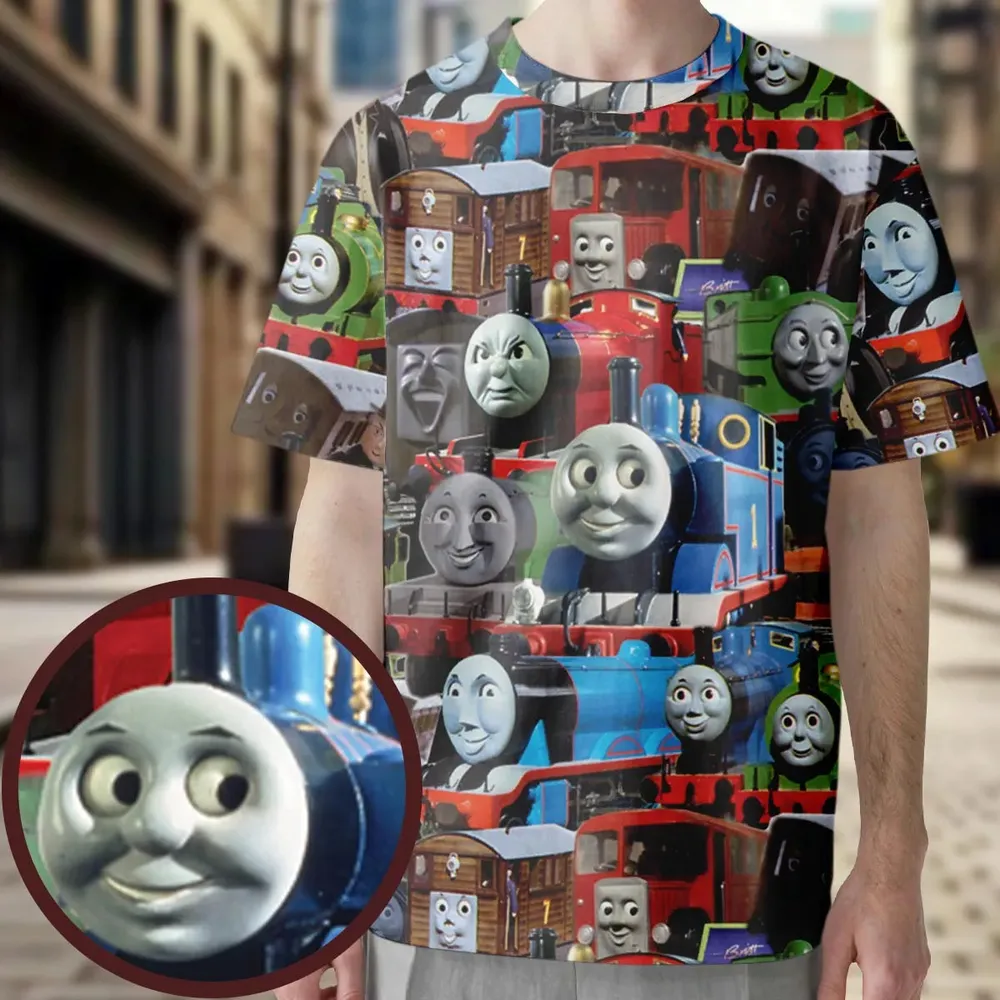 Thomas The Tank Engine All-Over Print Unisex T-Shirt - 3