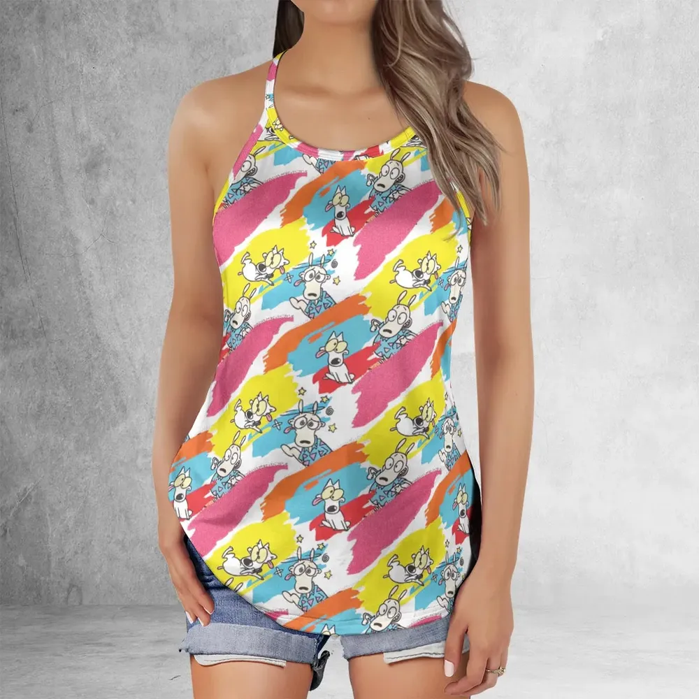 Rocko's Paint Brush Criss Cross Tank Top - 2