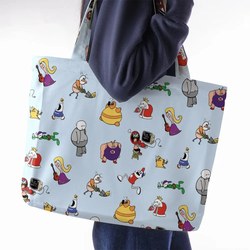 Retro Webtoon Homestar Large Tote Bag - 2