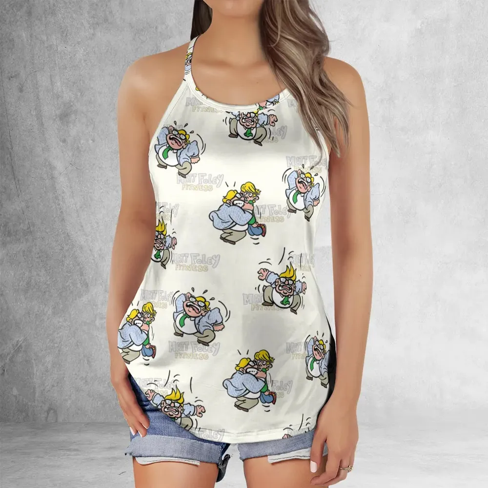 Matt Foley Fitness Exercises SNL Criss Cross Tank Top - 2
